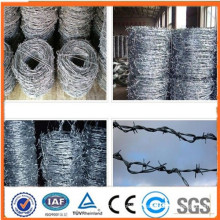 Baixo carbono fio de aço galvanizado ou PVC arame farpado (fabricante profissional)